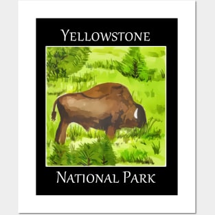 Yellowstone National Park, Bison Posters and Art